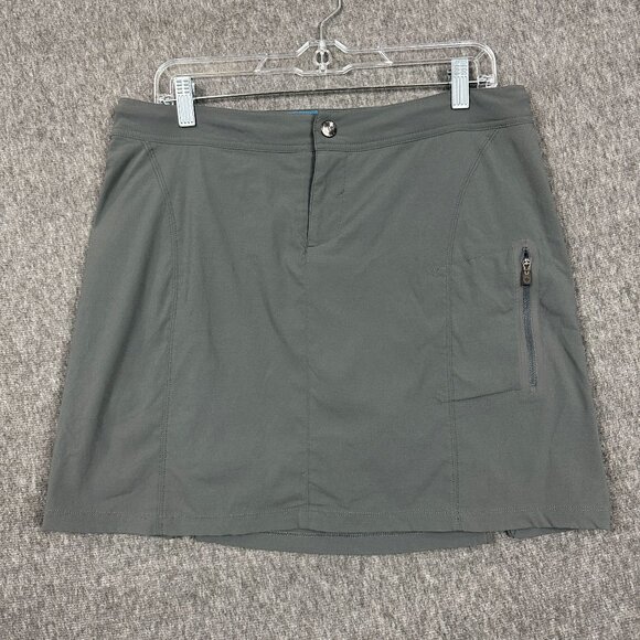 Columbia Womens Size 10 Omni-Shield Lined Tennis Skort Gray Zip Pocket - Picture 2 of 11